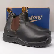 Blundstone 172 Stout Brown Men's Safety Toe Boots, 12 US (11 AU)