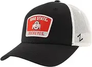 ZHATS Standard NCAA Officially Licensed Snapback Hat Big Rig Patch Black White Switchback
