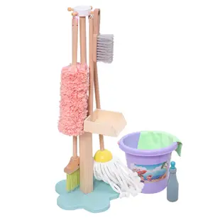 兒童玩具 掃把簸箕清潔清掃套裝玩具 男女孩過家家 益智玩具 早教木製玩具