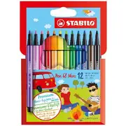 Stabilo Pen 68 Mini Coloured Pen Sweet Colours 12 Pack