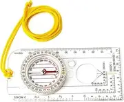 Outdoor Baseplate Ruler Map Scale Compass Hiking Explorer Compass with Lanyard for Navigation, Survival, Orienteering, Mountaineering, Hiking, Camping