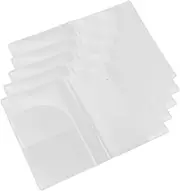 [Mipcase] 5pcs Matte Passport Holder with Multiple Slots for Id Driver License Credit Cards Durable Transparent Travel Document Protectors for and Travel