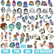 LUCA ALBERTO DISNEY SVG, DESIGNS BUNDLE, CUT FILES, SVG for Cricut