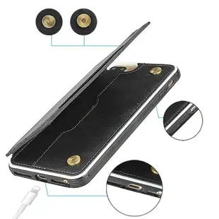 適用蘋果SE2防摔保護套iPhone7plus皮質卡包8p插卡零錢包6S手機殼