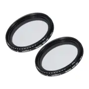 ND2-400 Lens Filter Variable Neutral Density Lens Filter 46mm 2 Pcs