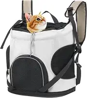 BOSERMEN Dog Front Carrier Backpack, Ventilated Dog Backpack for Hiking Camping Travel, Front Chest Carrier for Cat Small Dogs, Adjustable Dog Pet Cat Backpack(Grey)