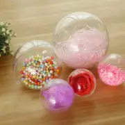 5x Ball Fillable Baubles Clear Ball Xmas Tree Decor Ornament 4-10cm