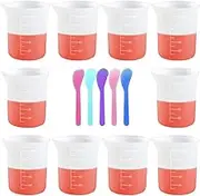 10 Pcs 100ml Silicone Measuring Cups, Nonstick Mixing Cups for Resin Molds, DIY Crafts