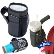 Pram Buggy Wheelchair Holder Drink Bag Milk Bottle Baby Stroller Cup Holder