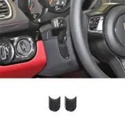 Carbon Fiber Control Car Light Switch Cover Trim For Porsche 718 Boxster Cayman (for: Porsche)