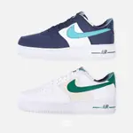 胖達）NIKE AIR FORCE 1 '07 LV8 EMB 運動鞋 DM0109-400 深藍 100 白綠 男鞋