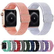 Adjustable Elastic Nylon Strap Watch band For Apple Watch Series 10 9 8 7 6 5 SE