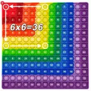 Multiplication Table Game Toy, Push Pop Bubble Mathematical Operations, Mental A