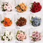 7 Heads Fake Sunflower Gerbera Simulation Plant Decor Home Table Centerpiece