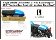 Royal Enfield GT 650 & Interceptor 650 "TOURING DUAL SEAT & VENTURA BLUE COWL"