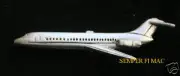 McDonnell Douglas DC-9 PEWTER LAPEL HAT TIE PIN PILOT WING CREW MADE IN US GIFT