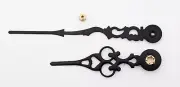 Hermle Grandfather Clock Hands 3 7/8 INCH WITH HAND NUT Serpentine Mechanical