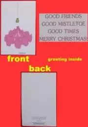 New Elephants Mistletoe Merry Christmas Card Affixed 73¢ Forever Stamp Envelope