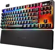 SteelSeries Apex Pro TKL HyperMagnetic Gaming Keyboard - The Fastest Keyboard - Customizable Response - OLED Screen - PBT Keycaps - USB-C - 2023 Edition - German Keyboard QWERTZ