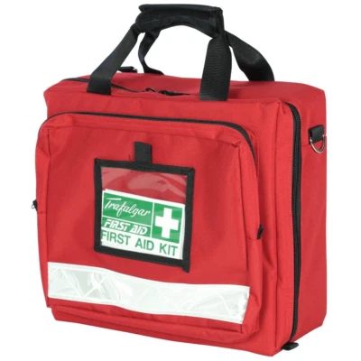 NEW Trafalgar Sports Exercise First Aid Kit Injuries Portable Soft Carry Bag