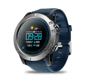 Pro Full Round Touch Long Standby Real-time Weather Optical Heart Rate Tracking Monitor-Blue