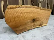 Live Edge Oak Wood Slab / Rustic Oak / Kiln Dried Oak Shelf / Curly Grain Oak