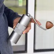 Manual Coffee Grinder with Burr 3 Bearings Portable Coffee Mill Adjustable