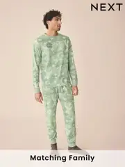 Green Mens Ramadan Matching Family Pyjamas Set (AB3360) | $47