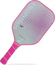 Tropheos Athena 13 Carbon Fiber Pickleball Paddle | Wide Sweet Spot | Amplifies Spin & Power | USAPA Approved | Best Pickleball Paddles 2024 | Power Pink - 13mm