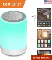 White Noise Machine Baby Kids Adults Night Light 32 Sounds Timer Memory