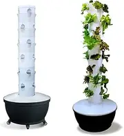 Hydroponics Tower, 6 Floor 36 Pods Garden Hydroponic Growing System, Aeroponics Grow Kit Aquaponics Planting System, for Herbs, Fruits and Vegetables