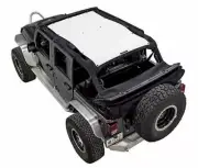 SpiderWebShade Mesh Bikini Top-White, for Jeep JK 4dr.; SWS-SHDTOP-01-JK4D-WHT