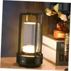 Portable Metal Table Lamp,Cordless Table Lamp, Rechargeable Battery Black