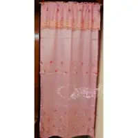 在飛比找蝦皮購物優惠-結婚用品 新婚門簾 粉色雙層蕾絲富貴簾 台灣製造