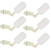 LDHHYH 6 Pack 1/2 Inch Float Valve, Shut Off Plastic Water Float Valve with Adjustable Arm, Supply Tube Water Float Ball Valve for Horse Cattle Goat Sheep Pig Dog Farm Supplies