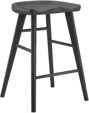 Matt Blatt Saddle Backless Counter Stool (Black Oak) - MBSADSTLOBA