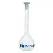 Eisco Labs 200ml Volumetric Flask with 14/23 Stopper, Class A Borosilicate Glass