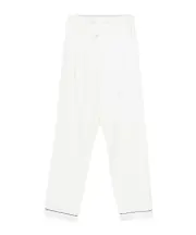 Elastic waist casual pants IT38 white