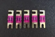 5 PK 70 AMP MINI ANL FUSES NICKEL PLATED INLINE AFC AFS BLADE AUTO CAR MANL70