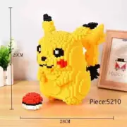 DIY Pikachu 5210PCS Box + POKEBALL Building Blocks Toys Mini Bricks