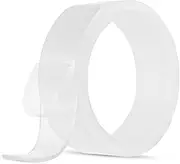 Labymos Nano Tape Roll Double Sided Adhesive Tape 30mm*3m*2mm Traceless Washable Nano Tape Stick Grip Gel Reusable Nano Gel Pads for Fixing Car Windowshield Glass Carpet Mats Photos Posters Household