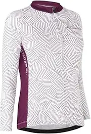 [KAPELMUUR] Capel Mule Women's Long Sleeve Cycling Jersey, D Stripe Print, Long Sleeve Jersey, Polyester, 36