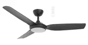Martec Viper 3 1320mm Smart DC Ceiling Fan + Light with WiFi Remote Black