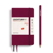 Weekly Planner 2025, Softcover (Port Red) - A6