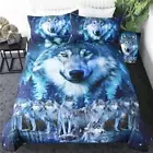 Wolf Wolf Relax Time Quilt Duvet Cover Set Children King Pillowcase