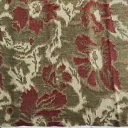 Mulberry Home Manet Chenille Red Gold Fabric FD489 V102 Wool Blend 59" x 38"