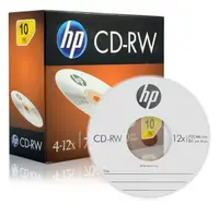 在飛比找Coupang 酷澎優惠-hp CD-RW 4-12X 700MB 超薄盒 10p