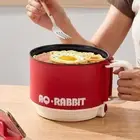 Electric Pot Folding Handle Instant Noodle Pot Portable Small Electric Hot Pot