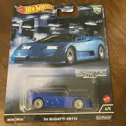 Hot Wheels Premium-Car Culture-Exotic Envy-94 Bugatti EB110-NIP