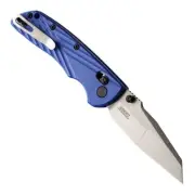 Hogue Knife Deka Folder CPM MagnaCut Wharncliffe Blade Blue Polymer Frame 24363